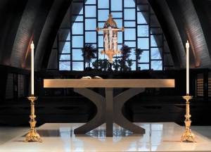 altar and candles